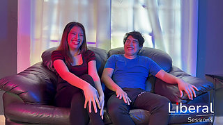 Swinger Couple Doing Threesome with Petite 19 Years Old Girl