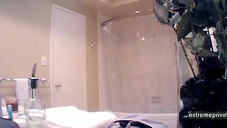 Peeping at my busty 21yo stepdaughter
