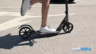 Roller accident Chapter 1: Raven Haired Hottie Mia Trejsi Seduces Novella Night Into Lesbo Play GP3009