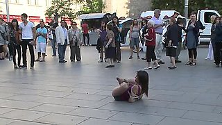 Spanish fucked by strangers in public