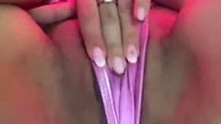 Busty brunette anal solo masturbation