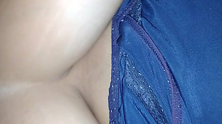 Busty piranha riding on wood!