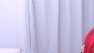 Redhead Getting Dominated by Rookie Dominatrix