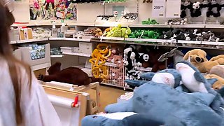 Explore Bedroom Store with Step Sister, end in public