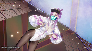 Mmd Aespa - Supernova Akali Sexy Striptease League of Legends Uncensored Hentai