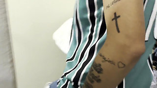 Bath with the Hottest Boyceta in Brazil Naked with Her Hot Breasts Out