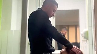 Amateur couple films a homemade vid in the bathroom