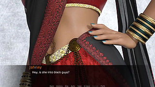 Desi MILF Seduction - Gameplay - Roleplay - Saree Wearing Stepmom Fucked by Stepson Bully