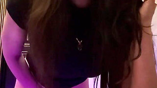 I Left My Friend and Went to the Toilet to Caress My Pussy