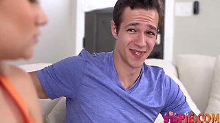 Stepbrother Surprise! Harley King Fucks Petite Teen in Hardcore POV Creampie