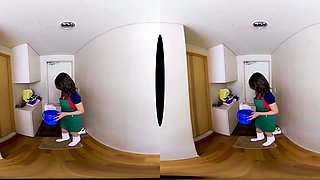 Japanese Explores VR Toilet POV With Sensual Play