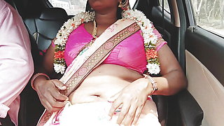 Car sex, Episode -1, part -1, telugu dirty talks, indian telugu sexy saree aunty with ranku mogudu.