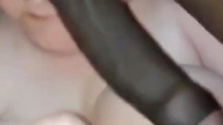 Licking Sucking His Big Black Ball Amazing Moaning Blowjob