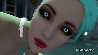 Doggystyle scene with cunning GF from 3DXPassion