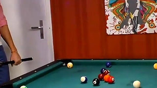 Dominated on the pool table