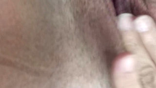 Pregnant Latina Nympho playing with her wet pussy