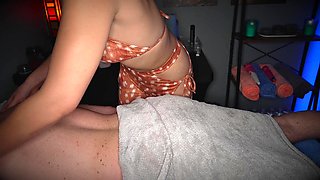 Raunchy harlot massage handjob adult clip