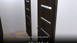 Wvm - Young Brunette Strips and Gives Hard Cock a Hungry Blowjob