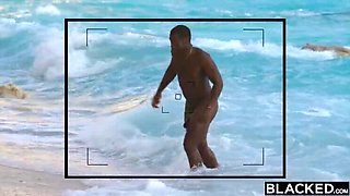 Sexy Brunette Mary Takes BBC Deep in Outdoor Vacation Fuck - Blowjob, Facial, Doggystyle