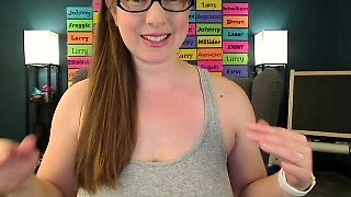 European amateur redhead masturbates on webcam