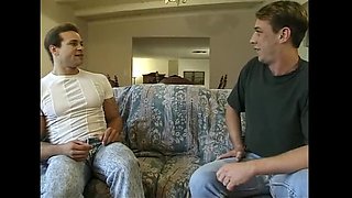 Bisexual Threesome Fuck: Hot Couple & Guy Hardcore Sex