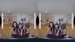 ASHLEY LANE, LACY LENNON, & MAYA BIJOU FUCK YOU IN YOGA CLASS