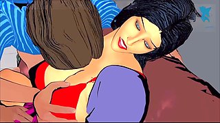 Sexy anime and adult cartoon featuring a hot 18-year-old