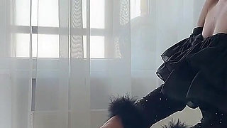 Anal Sex with Secretary in White Pantyhose - Anal Creampie