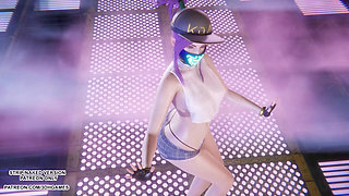 MMD Aespa - Armageddon - Akali Sexy Kpop Dance League of Legends Hentai Uncensored 4K 60FPS