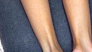 Amateur Foot Fetish Girlfriend Sucks and gives a Footjob