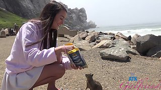 Petite brunette Summer Renee from arkansas gets fucked in pov by her boyfriend