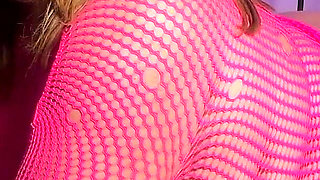 Huge Tits Fishnet Stockings