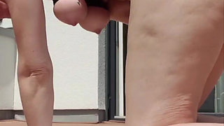 Julie practices prolapse with fist