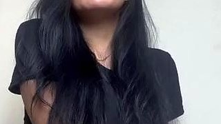 Hot brunette from squirt masturbating on webcam