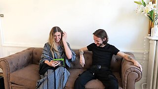 Experience raw French passion in a couple's intense intimate clash