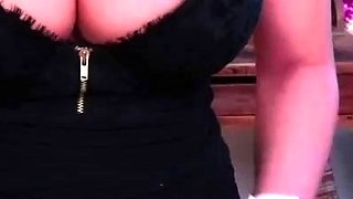 Chubby Brunette Big Boobs Dildo Masturbation