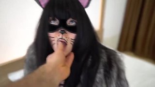 Furry MILF Otta Koi Fucks in Fursuit - Fur Coat & Fox Tail Anal Plug Roleplay