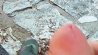 Dick Flash! We Got Caught! Teacher Handjob Nude at the Sea in Croatia! - Misscreamy