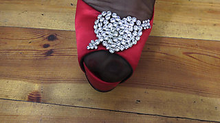 Wanking in My Black Nylons