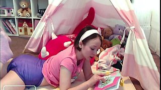 Skinny pierced amateur redhead rough fucking huge toys