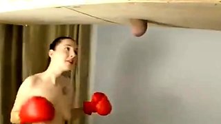 Ballbusting Foot Tara Tied Lovin Boy Smackers