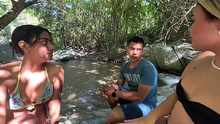 Latinas Experiment with Two Cocks in Their Mouth Part 1