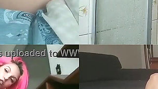 Naughty Young Woman Fooling Around When Her Parents Leave the House.