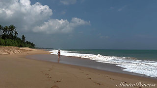 Topless on the Beach, Pussy Fingering, Outdoor Nudity