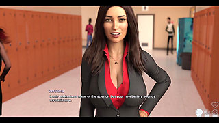 Race of Life - Brunette College Teacher Wants to Come to Her House and Give Her a Good Fucking