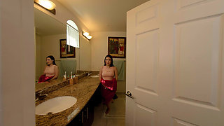 Stepdad Sees Stepdaughter in Bathroom