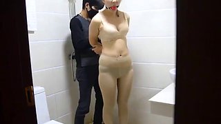 Bondage in the bathroom