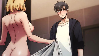 Perv Couple First Time Under the Shower - Cartoon PORN