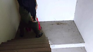 Meet My Mischievous Stepsister-in-law on Stairs