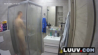LUUV. Abbadon takes a shower before a scene with his girlfriend
